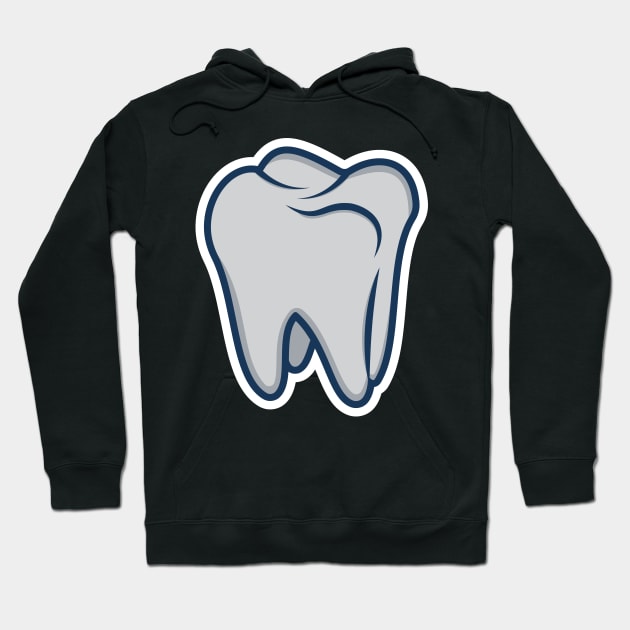 Tooth vector icon illustration. Healthcare and medical objects icon design concept. Dentist tooth object logo design. Hoodie by AlviStudio